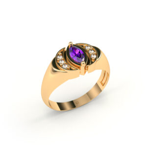 Anel Formatura Ouro 18K – Versailles