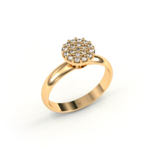 Anel Solitário em OURO 18k – Austin
