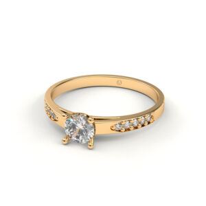 Anel Solitário em OURO 18k – Nova Iorque 