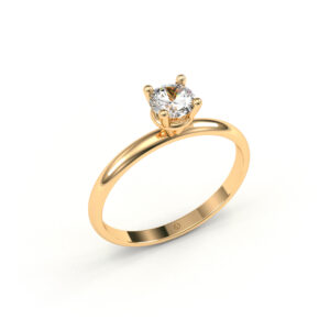 Anel Solitário em OURO 18k – Chicago 