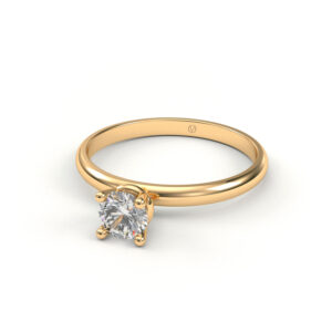 Anel Solitário em OURO 18k – Chicago 